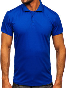 Мъжка поло тениска в цвят кобалт Bolf 8T80
