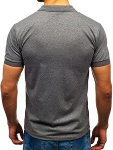 Мъжка поло тениска цвят антрацит Bolf 171221