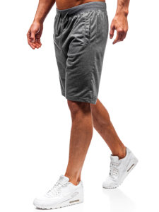 Мъжки къси трикотажни панталони графитени Bolf DK01