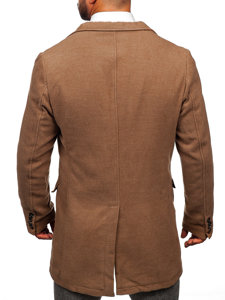 Мъжко зимно палто цвят камел Bolf 1047