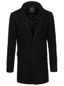 Мъжко зимно палто черно Bolf 1047-1