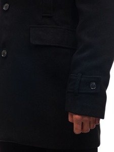 Мъжко зимно палто черно Bolf 1808