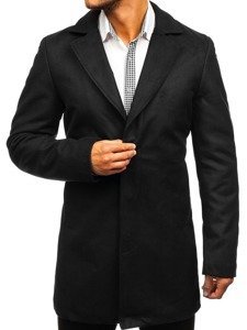 Мъжко зимно палто черно Bolf 5438