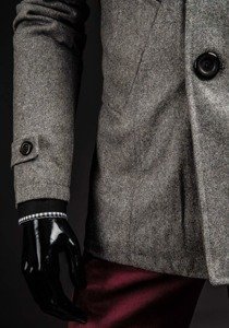 Мъжко палто сиво Bolf 8857B
