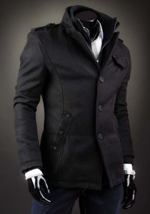 Мъжко палто черно Bolf 8853B
