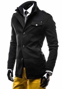 Мъжко палто черно Bolf 8853E