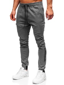 Сиви мъжки панталони тип джогър Bolf B11119