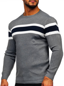 Сив пуловер мъжки Bolf H2108