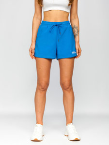 Сини къси дамски спортни панталони Bolf HA22