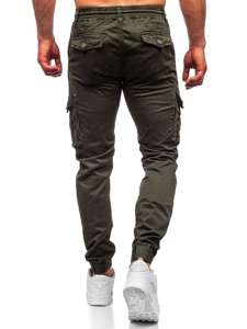 Тъмнозелени мъжки джогър панталони с карго джобове Bolf CT6703