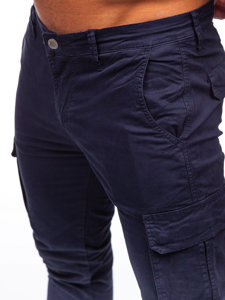 Тъмносини мъжки карго панталони Bolf J701