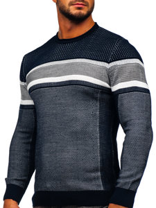 Тъмносин мъжки пуловер Bolf 2510