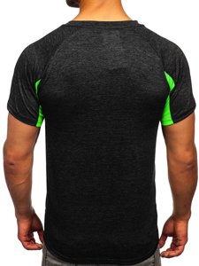 Черна мъжка тениска для фитнес Bolf HM076