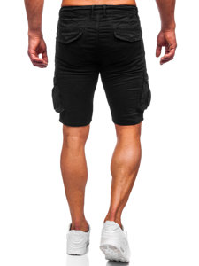 Черни къси мъжки карго панталони Bolf BB70011