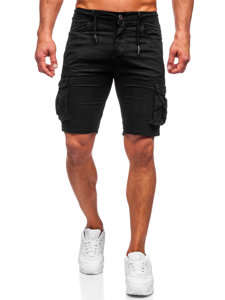 Черни къси мъжки карго панталони Bolf BB70011