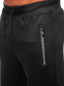 Черни къси мъжки спортни панталони Bolf 8K288