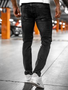 Черни мъжки дънки regular fit Bolf R903
