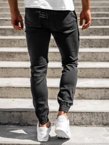 Черни мъжки панталони типа джогър Bolf CT8808