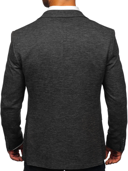 Антрацитно мъжко елегантно яке Bolf 021