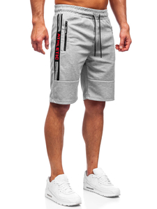 Сиви мъжки спортни шорти Bolf JX211