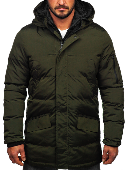 Каки капитонирана мъжка зимна парка Bolf 5M790