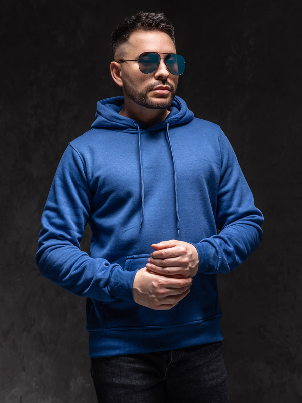 Мъжки жълт суичър с качулка Bolf 2009A1