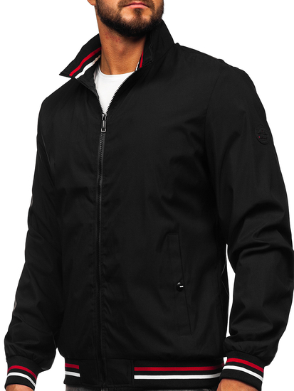 Черно мъжко преходно яке  Bolf 7342