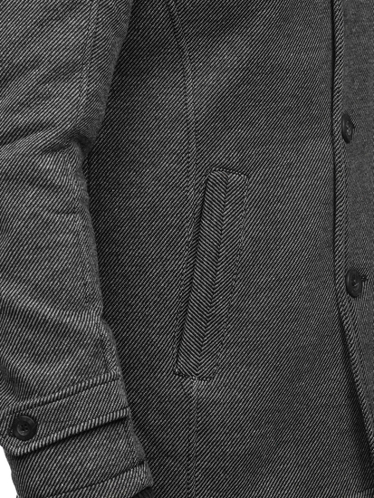 Мъжко зимно палто сиво Bolf 88805