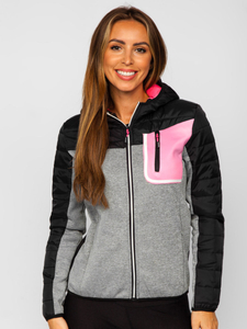 Дамско черно спортно яке Bolf KSW4006A1