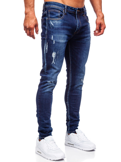 Тъмносини мъжки дънки slim fit Bolf KS2036A