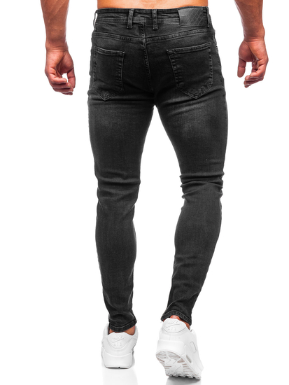 Черни мъжки дънки skinny fit Bolf R919-1
