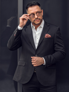 Черно мъжко ежедневно сако Bolf 24401