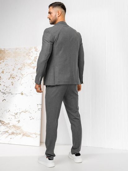 Ежедневен сив мъжки костюм Bolf 09