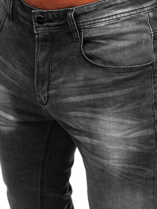 Черни прилепнали мъжки дънки Bolf MP0171N