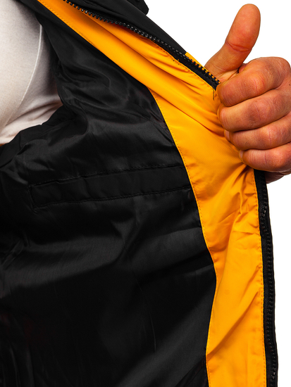 Камел капитониран мъжки елек с качулка Bolf 1189