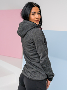 Черно преходно спортно дамско яке Bolf KSW4002