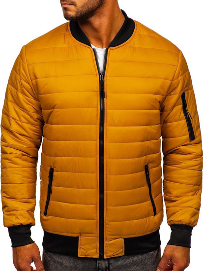 Камел преходно мъжко яке капитонирано бомбър Bolf MY-02