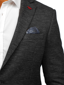 Антрацитно мъжко елегантно яке Bolf 021