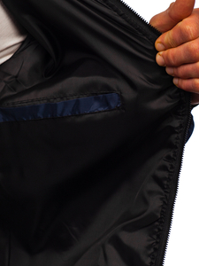 Мъжко преходно спортно яке тъмносиньо Bolf MY13