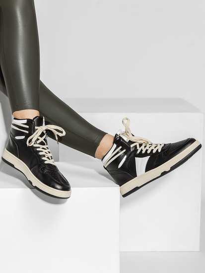 Черни дамски сникърси Bolf YD650