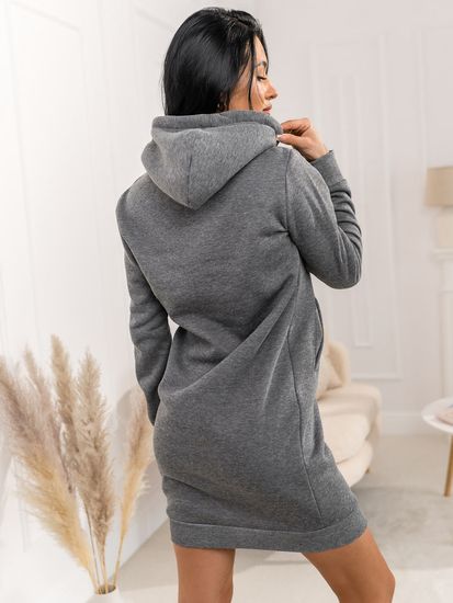 Графитен дълъг дамски суичър Bolf YS10005A2