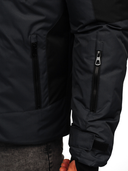 Графитово мъжко зимно яке Bolf 91M9902