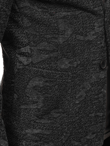 Графитено мъжко сако casual Bolf KS-7309