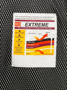 Мъжко зимно яке скиорско черно-зелено Bolf 1910