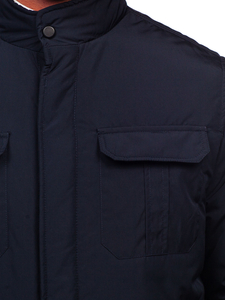 Тъмносиньо мъжко преходно яке Bolf 22M303