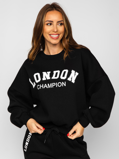 Черен топъл дамски комплект от две части Bolf VP09