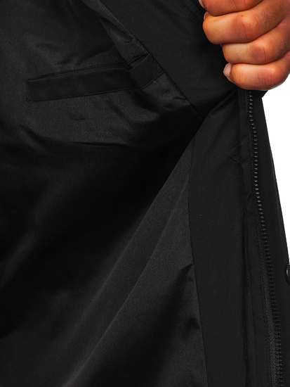 Черно мъжко зимно яке Bolf 62M9519