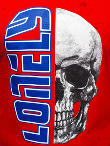 Тъмносиня мъжка тениска с принт Bolf Y70012