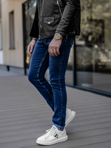 Тъмносини мъжки дънки slim fit Bolf DP52