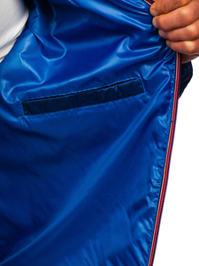 Мъжко преходно спортно яке синьо Bolf 1908